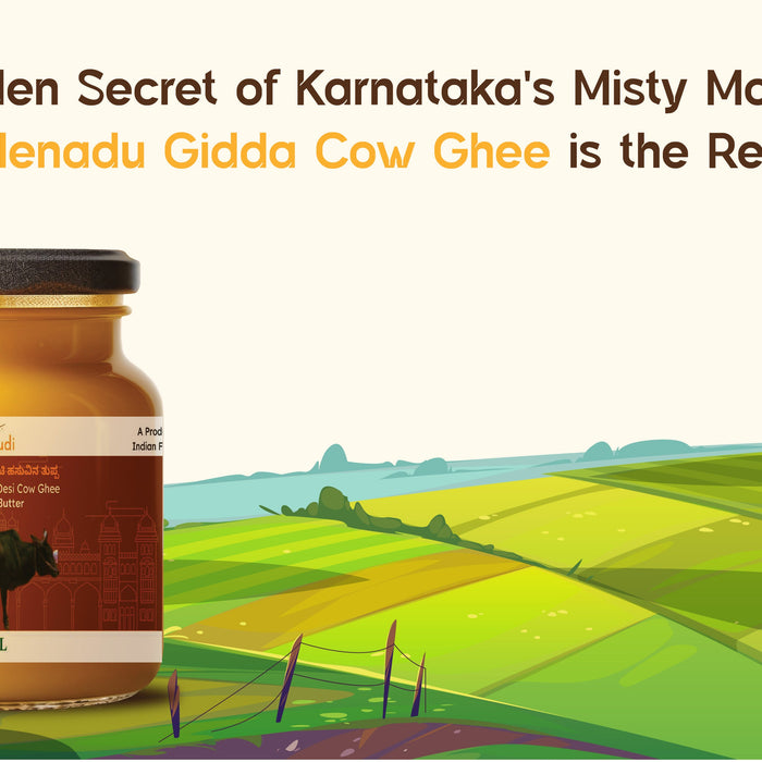The Golden Secret of Karnataka's Misty Mountains: Why Malenadu Gidda Cow Ghee is the Real Deal?