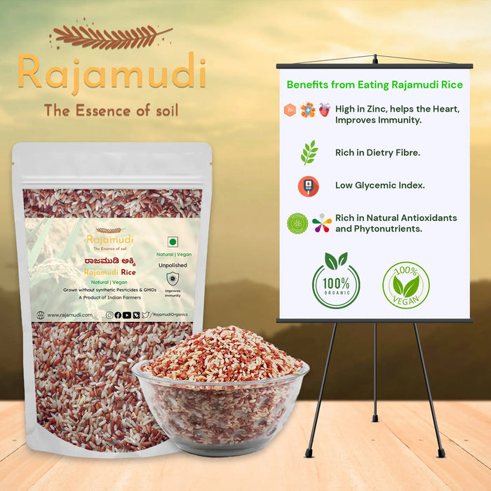 Authentic Rajamudi Rice (UnPolished) - Organic Rajamudi rice | Rajamudi - Rajamudi Organics